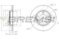 BREMSI CD8406S - Disco de freno