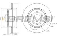 BREMSI CD8426S - Disco de freno