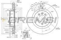 BREMSI CD8429V - Disco de freno