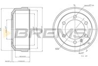 BREMBO 14559010 - Tambor de freno - ESSENTIAL LINE