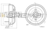 BOSCH 0986477260 - año construcción hasta: 08/2000<br>Dinámica de frenado / conducción: para vehículos sin ABS<br>Lado de montaje: Eje trasero<br>Diámetro interior de tambor de freno [mm]: 200<br>Diámetro exterior del tambor de freno [mm]: 228<br>H tamb. freno interna [mm]: 35<br>H tamb. freno total [mm]: 84<br>corona de agujeros - Ø [mm]: 100<br>Número de orificios: 4<br>Diámetro de centrado [mm]: 50,2<br>Artículo complementario / información complementaria 2: con cojinete rueda<br>