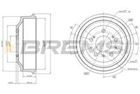 BREMBO 14316110 - Tambor de freno - ESSENTIAL LINE