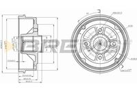 BREMBO 14775410 - Lado de montaje: Eje trasero<br>Dinámica de frenado / conducción: para vehículos con ABS<br>H tamb. freno interna [mm]: 50,5<br>Número de orificios: 4<br>Artículo complementario / información complementaria 2: sin juego cojinetes rueda<br>Artículo complementario / información complementaria 2: sin anillo sensor ABS<br>Diámetro exterior del tambor de freno [mm]: 203<br>H tamb. freno total [mm]: 76<br>Rebajado máx. tambor de freno [mm]: 204,45<br>Diámetro de montaje [mm]: 51,9<br>