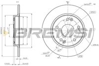 BREMSI CD8524S - Disco de freno