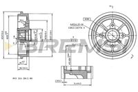 BREMBO 14709310 - año construcción hasta: 12/2006<br>Lado de montaje: Eje trasero<br>Diámetro interior de tambor de freno [mm]: 203<br>Diámetro exterior del tambor de freno [mm]: 247<br>H tamb. freno interna [mm]: 46<br>H tamb. freno total [mm]: 71,5<br>corona de agujeros - Ø [mm]: 108<br>Número de orificios: 4<br>Diámetro de centrado [mm]: 51,98<br>Artículo complementario / información complementaria 2: con cojinete rueda<br>Artículo complementario / información complementaria 2: con anillo sensor ABS<br>