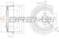 BREMBO 14A69410 - Código de motor: Z 13 DT<br>Código de motor: Y 13 DT<Ecotec><br>año construcción hasta: 09/2007<br>Lado de montaje: Eje trasero<br>Diámetro interior de tambor de freno [mm]: 230<br>Diámetro exterior del tambor de freno [mm]: 265<br>H tamb. freno interna [mm]: 50<br>H tamb. freno total [mm]: 66<br>corona de agujeros - Ø [mm]: 100<br>Número de orificios: 4<br>Diámetro de centrado [mm]: 57<br>Dinámica de frenado / conducción: para vehículos sin ABS<br>