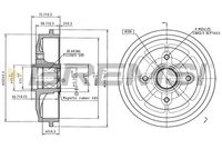 BOSCH 0986477303 - año construcción hasta: 09/2009<br>Lado de montaje: Eje trasero<br>Diámetro interior de tambor de freno [mm]: 203<br>Diámetro exterior del tambor de freno [mm]: 220<br>H tamb. freno interna [mm]: 42<br>H tamb. freno total [mm]: 71,5<br>corona de agujeros - Ø [mm]: 108<br>Número de orificios: 4<br>Diámetro de centrado [mm]: 52<br>Artículo complementario / información complementaria 2: sin cojinete rueda<br>