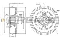 BREMBO 14725710 - Código de motor: K4M 700<br>Código de motor: K4M 701<br>Código de motor: K4M 708<br>Código de motor: K4M 709<br>Código de motor: K4M 706<br>año construcción hasta: 10/2002<br>Lado de montaje: Eje trasero<br>Diámetro interior de tambor de freno [mm]: 203,3<br>Diámetro exterior del tambor de freno [mm]: 234<br>H tamb. freno interna [mm]: 50<br>H tamb. freno total [mm]: 76<br>corona de agujeros - Ø [mm]: 100<br>Número de orificios: 4<br>Diámetro de centrado [mm]: 52<br>Artículo complementario / información complementaria 2: sin cojinete rueda<br>