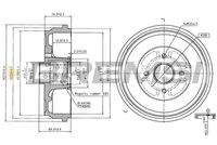 BREMBO 14C01410 - Tambor de freno - ESSENTIAL LINE