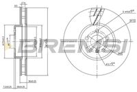 BREMSI CD8625VLS - Disco de freno