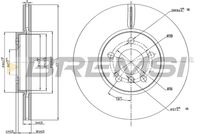 BREMSI CD8637V - Disco de freno