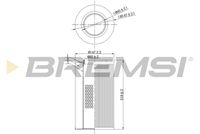 BREMSI FA0116 - Filtro de aire