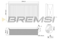 BREMSI FA0131 - Filtro de aire