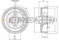 BOSCH 0986477173 - Tambor de freno