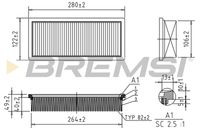 BREMSI FA0219 - Filtro de aire