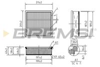 BREMSI FA0221 - Filtro de aire