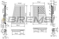 BREMSI FA0536 - Filtro de aire