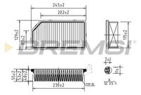 BREMSI FA0537 - Filtro de aire