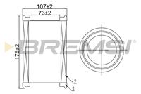 BREMSI FA0546 - Filtro de aire