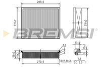 BREMSI FA0551 - Filtro de aire