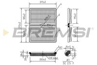 BREMSI FA0553 - Filtro de aire