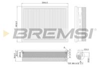 BREMSI FA0557 - año construcción hasta: 12/2020<br>Tipo de filtro: Cartucho filtrante<br>Longitud [mm]: 239,4<br>Ancho [mm]: 182<br>Altura [mm]: 36,3<br>