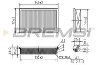 BREMSI FA0565 - Filtro de aire