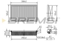 BREMSI FA0570 - Filtro de aire