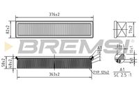 BREMSI FA0572 - Filtro de aire