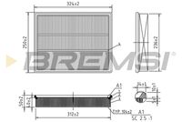 BREMSI FA0579 - Filtro de aire