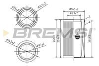 BREMSI FA0584 - Filtro de aire