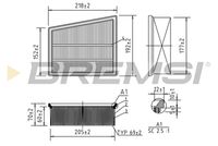 BREMSI FA0586 - Filtro de aire