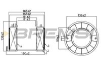 BREMSI FA0592 - Filtro de aire