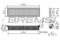 BREMSI FA0630 - Filtro de aire