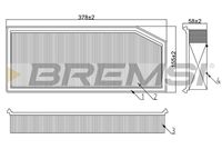 BREMSI FA0649 - Filtro de aire