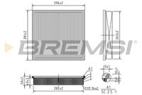 BREMSI FA0654 - año construcción hasta: 08/2016<br>para OE N°: 16546 00Q0H<br>año construcción hasta: 08/2016<br>para OE N°: 16546 00Q3F<br>Tipo de filtro: Cartucho filtrante<br>Longitud [mm]: 296<br>Ancho [mm]: 280<br>Altura [mm]: 57<br>