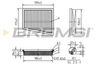 BREMSI FA1027 - Filtro de aire