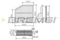 BREMSI FA0114 - Filtro de aire