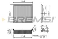 BREMSI FA0123 - Filtro de aire