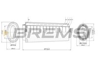 BREMSI FA0124 - Filtro de aire