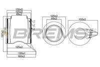 BREMSI FA1061 - Filtro de aire