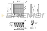 BREMSI FA0205 - Filtro de aire