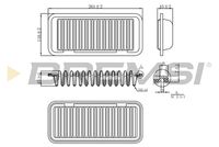 BREMSI FA0209 - Filtro de aire