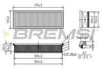 BREMSI FA0210 - Filtro de aire