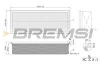 BREMSI FA0215 - Filtro de aire