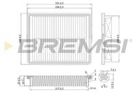 BREMSI FA1090 - Filtro de aire