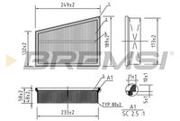 BREMSI FA0534 - Filtro de aire