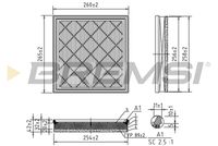 BREMSI FA0539 - Filtro de aire