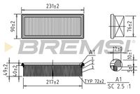 BREMSI FA0544 - Filtro de aire