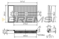 BREMSI FA0549 - Filtro de aire